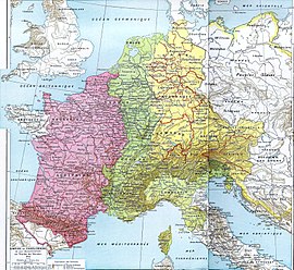 Map of the Carolingian Empire