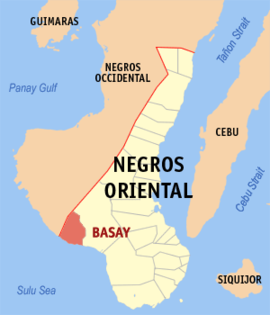 Basay na Negros Oriental Coordenadas : 9°25'N, 122°38'E