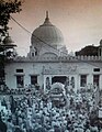 Photograph taken of Gurdwara Paonta Sahib in circa 1962 during a celebration or festival