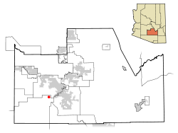Loko de Kuiku en Pinal Distrikto, Arizono.