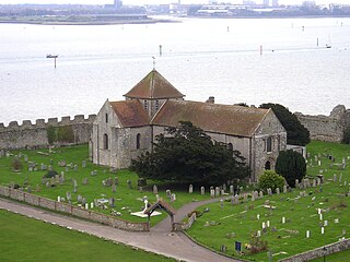 La chapelle, l'enceinte, la baie de Portsmouth.