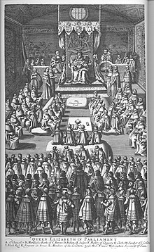 Queen Elizabeth I opening Parliament Queen Elizabeth opening Parliament.jpg