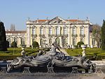 The Palace of Queluz. The "Ceremonial Façade" of the corps de logis designed by Oliveira