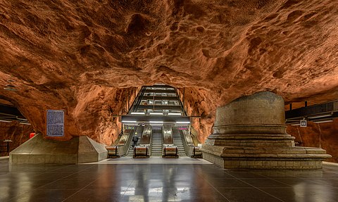 Rådhuset metrostasie, Stockholm.