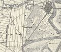 Хумка на мапи из cc. 1880. са реком која је већ одмеандрирала
