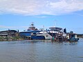 RV Discovery of Universiti Malaysia Terengganu and PA class patrol craft of Royal Malaysia Police.