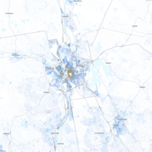 Map of racial distribution in Manchester, 2020 U.S. census. Each dot is one person:
.mw-parser-output .legend{page-break-inside:avoid;break-inside:avoid-column}.mw-parser-output .legend-color{display:inline-block;min-width:1.25em;height:1.25em;line-height:1.25;margin:1px 0;text-align:center;border:1px solid black;background-color:transparent;color:black}.mw-parser-output .legend-text{}
 White
 Black
 Asian
 Hispanic
 Multiracial
 Native American/Other Race and ethnicity 2020 Manchester, NH.png