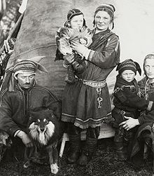 Sami family in Lapland, 1936 Sami family Finland 1936.jpg