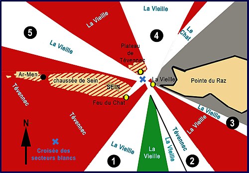 Schéma simplifié du balisage de nuit