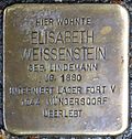 Stolperstein für Elisabeth Weissenstein (Moltkestraße 80)