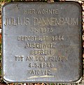 Stolperstein für Julius Dannenbaum (Tiberiusstraße 14)