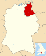 Borough de Swindon no condado de Wiltshire