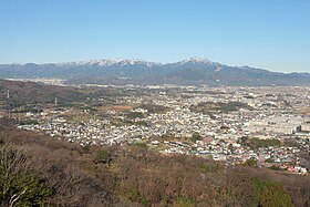 泡垂山山頂から下万田方面を望む（2017年）