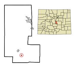 Location in Teller County and the state of کلرادو