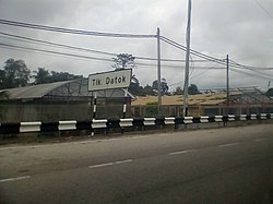 Papan tanda Teluk Datok.