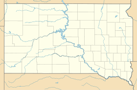 Lake Poinsett, South Dakota na mapi Južne Dakote
