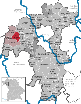 Kaart van Uettingen