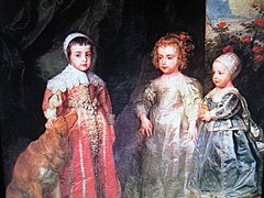 Antoon van Dijck, De oudste drie kinderen van Karel I van Engeland