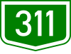 Main road 311 shield