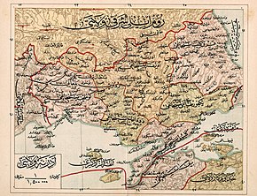 Карта вилайета Адрианополь