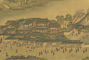 Scenes of everyday life in Ming China, by Qiu Ying Along the River During the Qingming Festival (Suzhou Imitation) 12.jpg