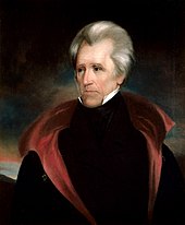 Andrew Jackson was the seventh president (1829-1837) and the first Democratic president. Andrew jackson head.jpg