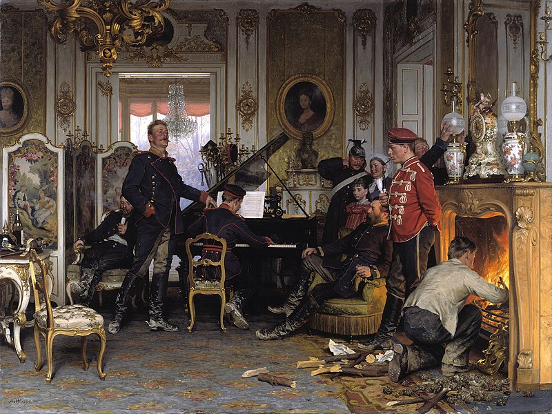 Anton von Werner - Im Etappenquartier vor Paris - Google Art Project