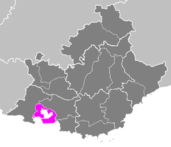 Location of Istres in Provence-Alpes-Côte d'Azur