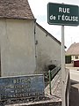 Plaque de cocher rue de l'Église.