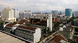 Pemandangan Kota Bandung dari Gedung Wisma HSBC Asia Afrika