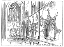 The Berkeley Tombs: detail from an 1873 engraving. Bristol 1873 - Berkley Tombs.png