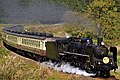 JR East class C57 steam locomotive C57 180 on an SL Banetsu Monogatari working (original livery before refurbishment)