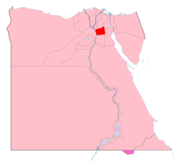 استان قاهره در نقشه مصر