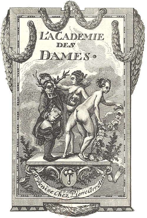 L’Académie des dames, 1770, Couverture