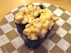 Corn gunkanmaki