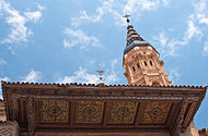 Torre mudéxar de la colexata de Calatayud.