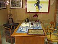A mock up of Enzo Ferrari's office