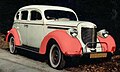 Kotflügel an einem 1938 Chrysler, rot markiert