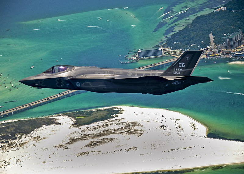 File:First F-35 headed for USAF service.jpg