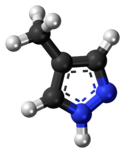 Шаровидная модель молекулы фомепизола