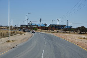 Francistown Stadium, Blick von Südosten (2014)