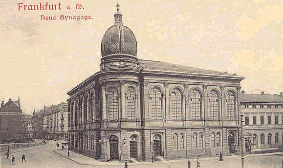 Die Börneplatzsynagoge, ca. 1890