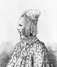 Parure d'une vieille femme peule (in Colonel Frey, Côte occidentale d'Afrique, 1890)