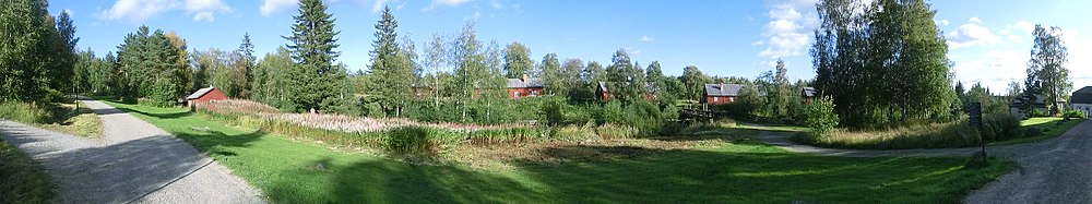 Panorama från vägen mot Gålsjö bruk.