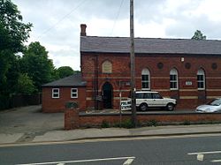 Polling station in Gosberton in Lincolnshire within the East Midlands constituency on 22 May 2014 Gosberton Polling Station (2014).jpg