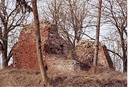 Ruine des Burgturmes vor der Sanierung