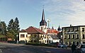 Vue sur l'église catholique