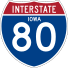 Маршрутен маркер Interstate 80 (Iowa)