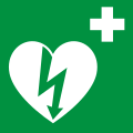 AED-symbool voorgesteld door ILCOR.