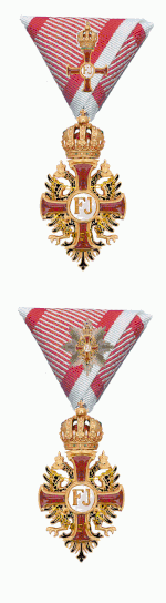 Kleine decoraties van een Officier en een Grootkruis